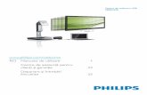 Centre de asistenţă pentru 22 - Philips...Conectaţi cablul de alimentare la o priză de CA. 3. Porniţi suportul de andocare USB prin comutarea butonului de alimentare în poziţia