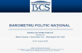 BAROMETRU POLITIC NAŢ - Hotnews.romedia.hotnews.ro/media_server1/document-2009-09-1... · Taxele si impozitele Infractionalitatea Atragerea fondurilor structurale UE Infrastructura