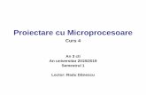 Proiectare cu Microprocesoare - UTClujusers.utcluj.ro/~rdanescu/pmp_c04.pdf · •Reglarea frecvenţei şi a factorului de umplere (PWM) • Generare de cereri de întrerupere la