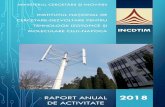 MINISTERUL CERCETĂRII ŞI INOVĂRIIro.itim-cj.ro/wp-content/uploads/2020/02/Raport-anual-de... · 2019-04-23 · • Cogenerare de energie din surse multiple: proiectarea, realizarea