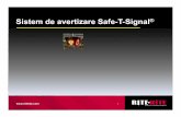 Sistem de avertizare Safe-T-Signal - Alfa Doors · B Kit de montaj standard (de la 610 mm la4265 mm) Kit de montaj extins (de la 610 mm la6400 mm) C Înălţime de montaj recomandată:3050