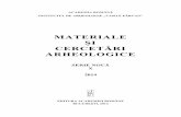 MATERIALE · MATERIALE ŞI CERCETĂRI ARHEOLOGICE (serie nouă), X, 2014, p. 1–300 . ... compoziţia chimică a exemplarelor analizate la Laboratorul de Ceramologie de la Lyon (CNRS-UMR