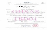  · 2019-10-11 · Organism Acreditat pentru Certificarea Sistemelor de Management - SR EN ISO/CEI 17021-1 Membru Asociat la Organizatia Europeanä pentru Calitate - EOQ CERTIFICAT