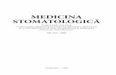 MEDICINA STOMATOLOGICĂ1 MEDICINA STOMATOLOGICĂ Publicaţie oficială a aSociaţiei SToMaToloGiloR DiN RePublica MolDoVa Şi a uNiVeRSiTăţii De STaT De MeDiciNă Şi faRMacie