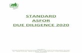 STANDARD ASFOR DUE DILIGENCE 2020 · 2020-01-12 · Obiectivul acestui STANDARD DUE DILIGENCE 2020 este de a asigura faptul că exploatarea, transportul, industrializarea și comerțul