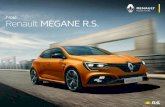 Noul Renault MEGANE R.S. · luminoasă „C Shape” Design interior • Pavilion tapițat în stil personalizat R.S. (incompatibil cu trapa panoramică) • Inserții cromate Renault