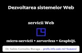 Dezvoltarea sistemelor Webbusaco/teach/courses/websys/presentatio… · ga .ro / ~ co / Dezvoltarea sistemelor Web servicii Web micro-servicii serverless GraphQL Dr. Sabin Corneliu