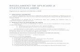 REGULAMENT DE APLICARE A STATUTULUI AMFB · 2020-01-27 · REGULAMENT DE APLICARE A STATUTULUI AMFB Regulament de organizare și funcționare a AMFB 1. DISPOZIŢII GENERALE Prezentul