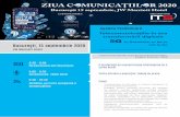 zcom 2020 v5 - Ziua Comunicatiilor...Dialog cu presa Panel • Transpunerea în România a Codului European al Comunicațiilor Electronice. • Pregătiri pentru lansarea serviciilor