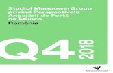 Studiul ManpowerGroup privind Perspectivele Angajării de ...€¦ · Q4 2018 Studiul ManpowerGroup privind Perspectivele Angajării de Forță de Muncă România. Studiul ManpowerGroup