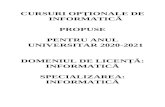 CURSURI OPŢIONALE DE INFORMATICĂ PROPUSE PENTRU ANUL UNIVERSITAR 2020-2021 …old.fmi.unibuc.ro/ro/pdf/2020/optionale/Cursuri_option... · 2020-05-06 · cursuri opŢionale de informaticĂ