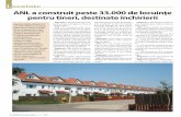 ANL a construit peste 33.000 de locuinþe pentru tineri, destinate … · 2017-03-08 · üprin programul Prima Casã, üprin achitarea integralã a pre-þului final din surse proprii.