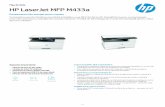 HP LaserJet MFP M433a - Q'NET · 4. Tava 2 de intrare de 250 coli 5. LCD 4 linii, tastatură 10, setare rapidă cu 4 butoane 6. tava 1 multifuncţională de 100 coli 7. Por t de imprimare