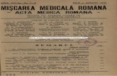 ANUL XVl-lea, No. 7—8 MIŞCAREA MEDICALA ROMÂNĂ · In articolele Problema tuberculozei pulmonare în război şi Ne cesitatea înfiinţării secţiilor de boli pulmonare pe lângă