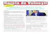 PRIMRIA I CONSILIUL LOCAL - Raport de activitate luna ...primarievoinesti.ro/new/wp-content/uploads/2013/02/Gazeta-Nr.-99.pdf · COALA GIMNAZIAL SUDULENI CLASA A V-A Premiul I - BRATU
