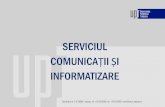 SERVICIUL COMUNICAȚII ȘI INFORMATIZARE · Mentenanțăși dezvoltare sistem supraveghere în acord cu Planul de evaluare la risc de securitate - asigurare mentenanțăși upgrade