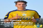 ACS Gauss 'FCM 1950' Bacăufcm1950bacau.ro/wp-content/uploads/2018/02/propsponsor-1.pdf · 2018-02-21 · Istoria FCM Bacău Trofee naționale: Liga I: locul patru 1972-1973, locul