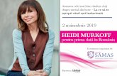 HEIDI MURKOFF pentru prima dată în România · Heidi Murkoff – autoarea celei mai bine vândute cărți despre sarcină din lume și fondatoarea platformei WhatToExpect.com și