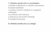 7. Relatia medicului cu societatea 8.pdf · 8. In regiuni si jursdictii in care serviciile publice de sanatate de baza nu sunt disponibile adecvat, asociatiile medicale vor conlucra