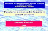 Piata fortei de munca din Romania in context european · Piata fortei de munca din Romania in context european Evaluare indicatori ... tranzitia populatiei ocupate in mediul rural