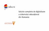 Solutie completa de digitalizare a sistemului educațional · EDUS.ro - cea mai performantăplatformăde organizare, evaluare, comunicare șisprijin în activitatea școlarăîți