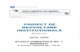 · de ISJ, CCD sau de alte institutii furnizoare de programe de pregätire; CADRU JURIDIC Prezentul Proiect de dezvoltare institutionalä a fost conceput având la bazä urmätoarele