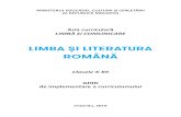 LIMBA ŞI LITERATURA ROMÂNĂ - gov.md · 4 1. REFERINȚE CONCEPTUALE ALE CURRICULUMULUI LA DISCIPLINA LIMBA ȘI LITERATURA ROMÂNĂ 1.1. Conceptul de curriculum la disciplina Limba