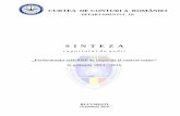 Icurteadeconturi.ro/Publicatii/SINTEZA_FIN_20102016.pdfTabelul nr.2 - Dinamica grilelor de salarizare 15 Tabelul nr.3 - Entitățile aflate în competența de inspecție și control
