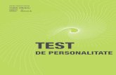 Test de personalitate - BRIO · 1. Profilul de personalitate, 2. Explicațiile rezultatelor obținute, pentru fiecare din cele 5 domenii principale, 3. Sugestii privind preferințe