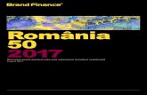 România 50 2017... · 2. Brand Finance Australia 100 Global 500 Airlines 30 30 February 2015February 2016March 2016 Brand Finance România 50 August 2017 3. România 50 August 2017