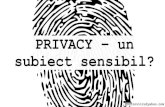 PRIVACY un subiect sensibil? - HackTheZone · Ma simt in siguranta cand ma gandesc la datele mele personale care sunt disponibile pe Internet, fie ca stiu sau nu de existenta lor?