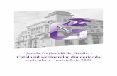 Școala Națională de Grefieriformareonline.grefieri.ro/uploads/biblioteca/...Școala Națională de Grefieri Catalogul webinarelor din perioada septembrie - noiembrie 2020