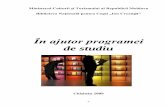 În ajutor programei - bncreanga.md ajutor pr de studiu_f51.pdf · 4 Ministerul Culturii şi Turismului al Republicii Moldova Biblioteca Naţională pentru Copii „Ion Creangă”
