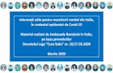 Informații utile pentru muncitorii români din Italia, în ...roma.mae.ro/sites/roma.mae.ro/files/material_munca_martie_2020.pdf · 1. Șomajul tehnic ordinar ” Covid. 19 național”