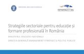 MINISTERUL EDUCAȚIEI NAȚIONALE2014-2020.adrbi.ro/media/4225/20190130_strategii-sectoriale-edu.pdf · proiect) - primul studiu de analiza a calității sistemului IPT, pe baza standardelor