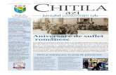 Aniversare de suflet românesc - Chitila · bunurile sau spațiile verzi din oraș! Tot la finalul lunii martie am participat la Summit-ul Comitetului Regiunilor, al cărui membru