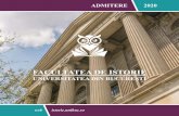 FACULTATEA DE ISTORIE - UniBucadmitere.unibuc.ro/.../uploads/2020/03/WEB-istorie-2020.pdf · 2020. 3. 11. · Ÿ Istorie şi politică militară în România secolelor XIX–XXI ...