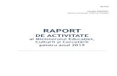 Raport de de activitate - Guvernul Republicii Moldova · Raport de activitate | 2019 2 INTRODUCERE Prezentul Raport vine să ofere o evaluare a gradului de implementare a prevederilor