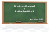 Drept constituţional şi Instituţii politice II2016.criste.net/images/DCIP2020/DCIP_II-2-2020.pdf · •DĂNIȘOR, Drept constituțional și instituții politice, pp. 334-358 •