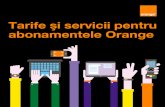 Tarife [i servicii pentru abonamentele Orange · Abonament f`r` acces la roaming: în conformitate cu prevederile Regulamentului UE nr. 531/2012 [i ale Regulamentului de aplicare
