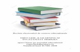 Revista electronică de resurse educaționale EDUCAȚIE, E ...2 Revistă electronică de resurse educaționale- “Educație, E-learning și învățământ modern’’, cu apariție
