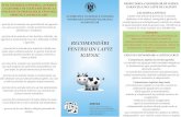 DSVSA HARGHITAharghita.dsvsa.ro/wp-content/uploads/2017/05/Brosura...instalatiile de muls tancurile de lapte, praf, furaje, pämânt, bälegar, insecte pär de animale. c) Contaminarea