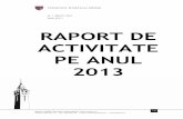 RAPORT DE ACTIVITATE PE ANUL 20132/82 cuprins i. cabinet preȘedinte ..... 3 ii. direcȚia de dezvoltare regionalĂ Și implementare proiecte .....13