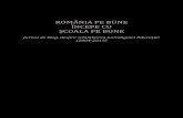 România pe bune începe cu Școala pe bune · Școala pe bune – o declaraţie de iubire, cu altfel de cuvinte 193 poST-ScRIpTuM 2 septembrie 2013 România, 2013: şeful statului