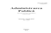 Publicăaap.gov.md/files/publicatii/revista/13/1.pdf · Administrarea Publică, nr. 1, 2013 2 Administrarea Publică Revistă metodico-ştiinţifică trimestrială Fondată în noiembrie