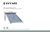 EcoHeat - FERROLI · 2020. 5. 6. · 9. Ghid de utilizare 10. Ghid de întreținere 1. Alimentarea cu apă rece Deschideți robinetul de alimentare cu apă care este conectat la racordul