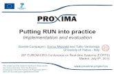 Presentación de PowerPointemezzett/slides/PuttingRUNintoPractice.pdf · Ok 4.5 Utilization cap 500 400 9300 E 200 100 P-EDF G-EDF RUN Pfair 4.5 Utilization 7.5 cap PRO IMA . earliest