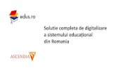Solutie completa de digitalizare a sistemului educaționalREȚEAUA SOCIALĂ: • Cont individual printr-un link unic • Accesul la o rețeade comunicare publicăinternă(intranet).