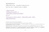 Agenţia Naţională a Medicamentului Dispozitivelor Medicale din INFORMATIVE/BI nr. 1_2020.pdf1/46 ROMÂNIA Buletin informativ An 22, Nr. 1 (85), trim. I 2020 Agenţia Naţională
