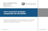 Cum comunică strategic - blog.business-mark.ro€¦ · Pentru 74% dintre companii strategia de comunicare este parte integrantă a strategiei de business. Numai o strategie de comunicare